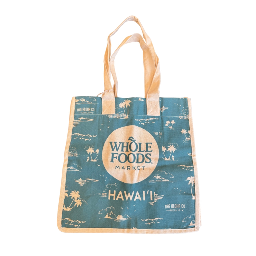 WHOLE FOODS トート L Blue