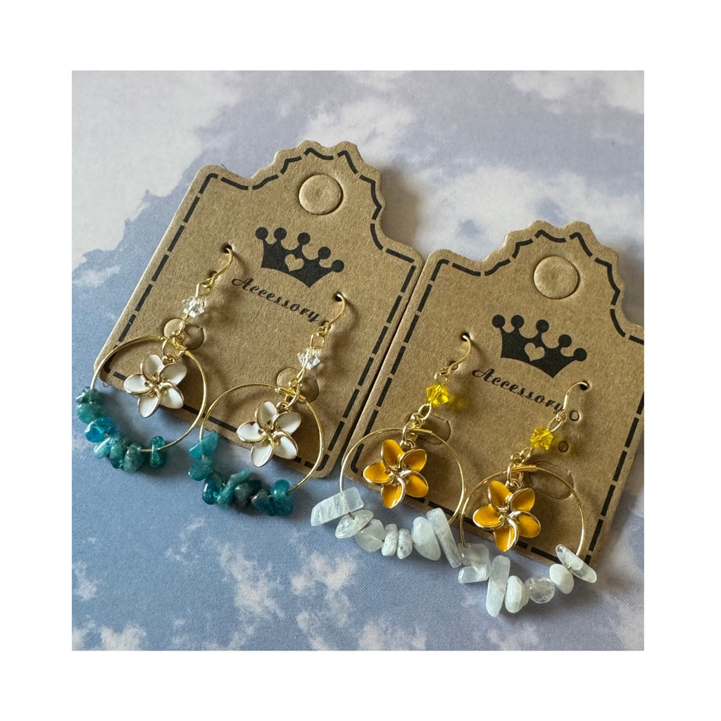 ピアス サークルプルメリア イエロー