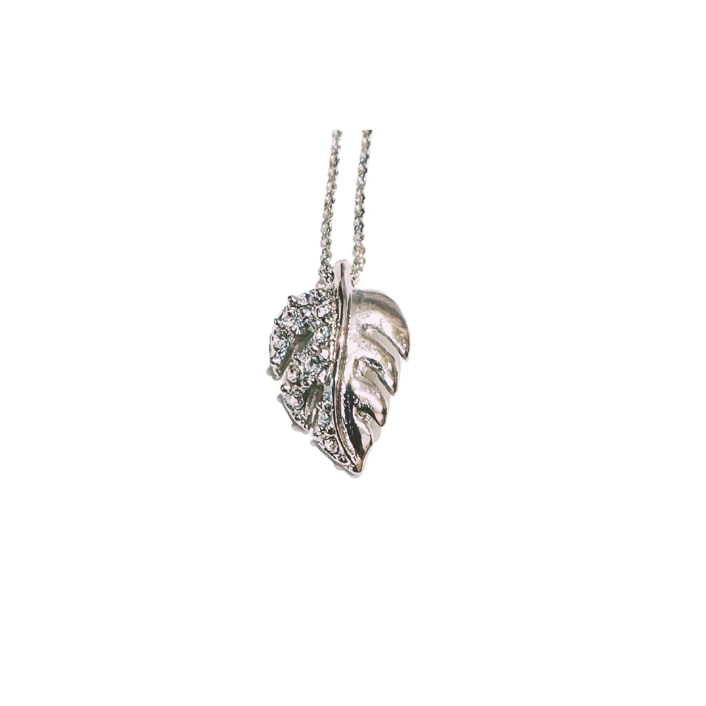 Necklace Leaf Monstera (Silver)