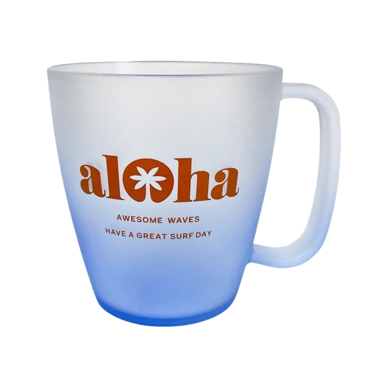 Acrylic Frosted Gradient Mug, Blue