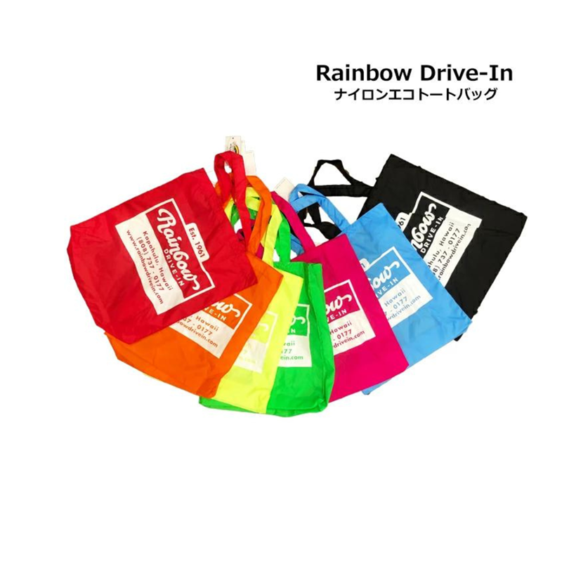 Rainbow Drive-In ナイロントートバッグ スカイブルー