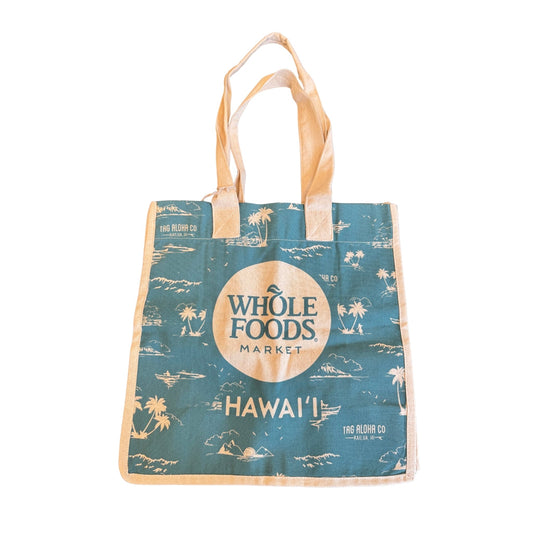 WHOLE FOODS トート　L  Blue