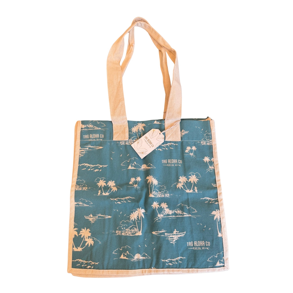 WHOLE FOODS トート　L  Blue