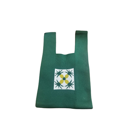 Dean and Deluca ニットバッグ　Green