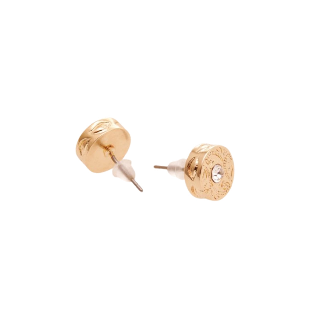 Stud Stone Earrings "GOLD"