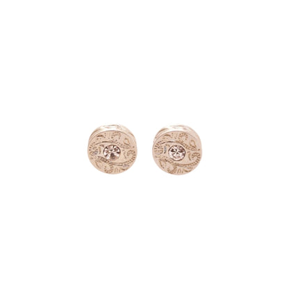 Stud stone earrings "SILVER"