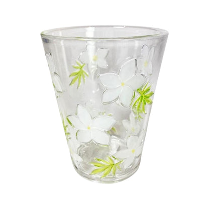 Plumeria pattern tumbler