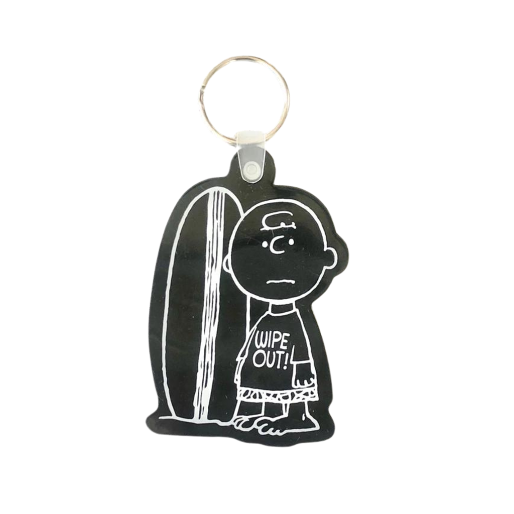 Charlie Brown Shape Keychain"Black"