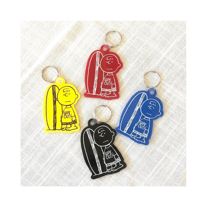 Charlie Brown Shape Keychain"Black"