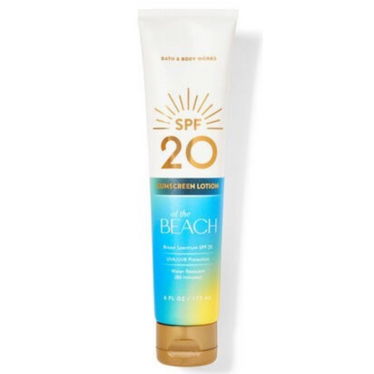 SPF Lotion At the Beach