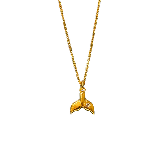 necklace dolphin gold