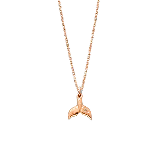 Necklace Dolphin Pink Gold