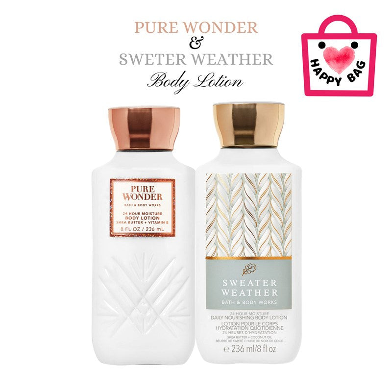 Happy Bag Body Lotion Set B "Pure Wonder" "Sweater Weather"