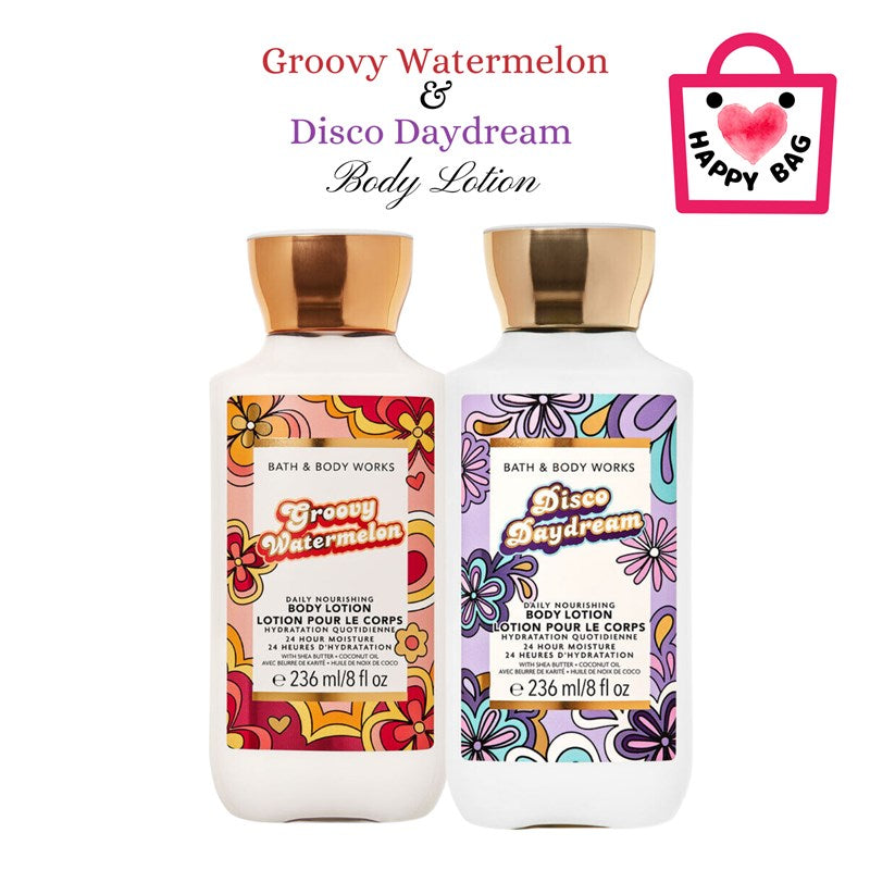 Happy Bag Body Lotion Set C "Groovy Watermelon" "Disco Daydream"