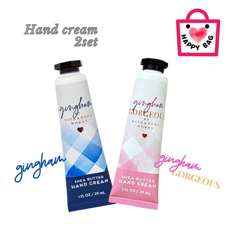 Happy Bag Hand Cream Set A "Gingham" "Gingham Gorgeous"