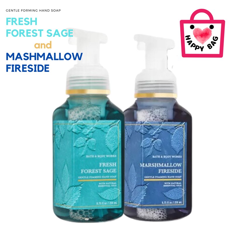 Happy Bag Hand Soap Set B "Fresh Forest Sage" "Mashmallow Fireside"