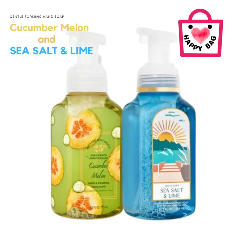 Happy Bag Hand Soap Set I "Cucumber melon" "Sea salt &amp; lime"