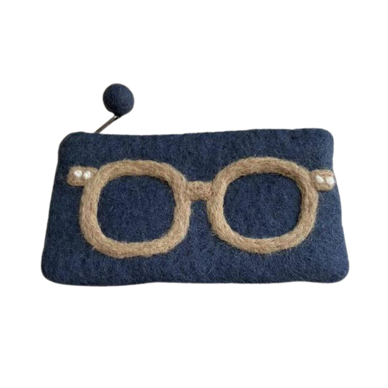 Felt wool glasses pouch