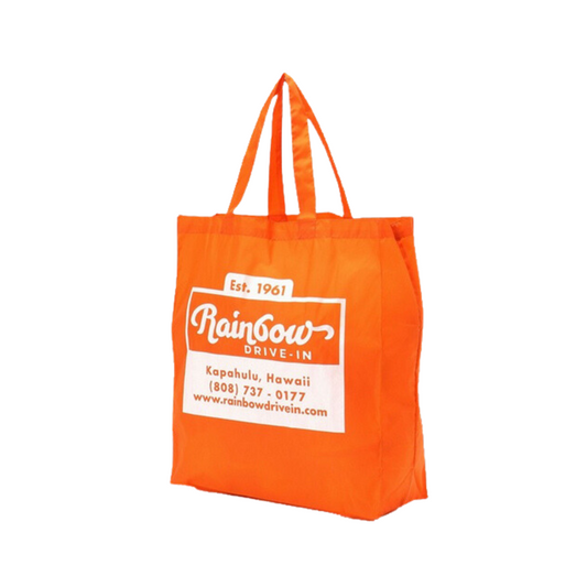 Rainbow Drive-In Nylon Tote Bag, Orange