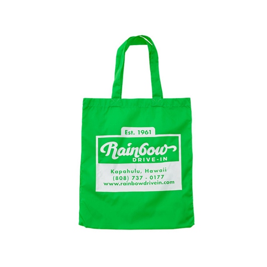 Rainbow Drive-In Nylon Tote Bag, Green