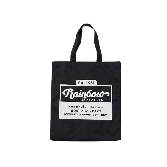 Rainbow Drive-In Nylon Tote Bag Black