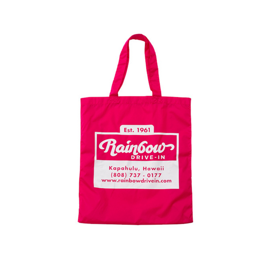 Rainbow Drive-In Nylon Tote Bag Pink