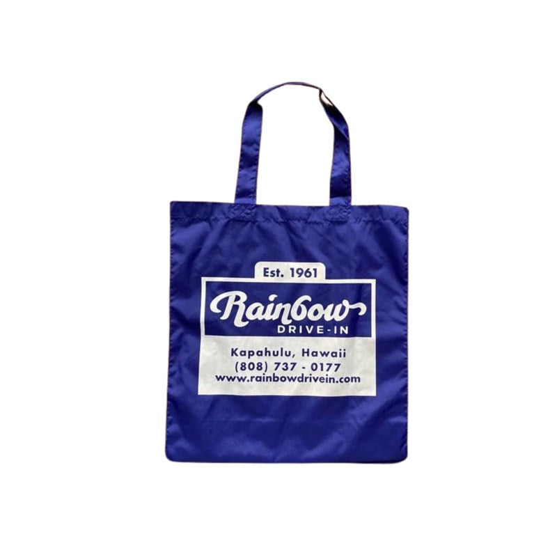 Rainbow Drive-In Nylon Tote Bag, Blue